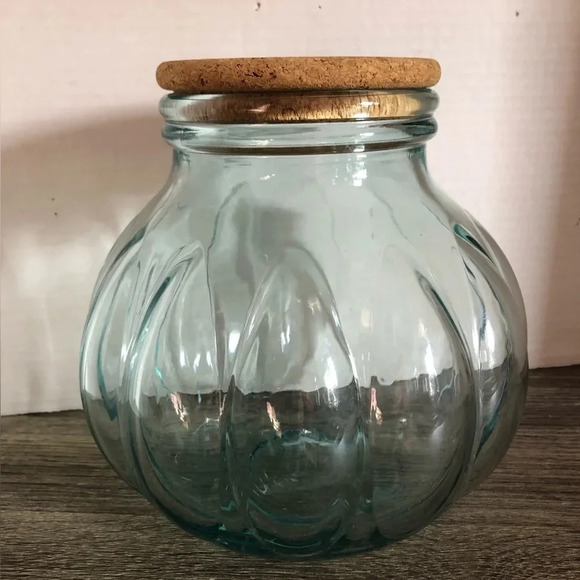 Vtg Italian Glass Jar - Picture 1 of 9